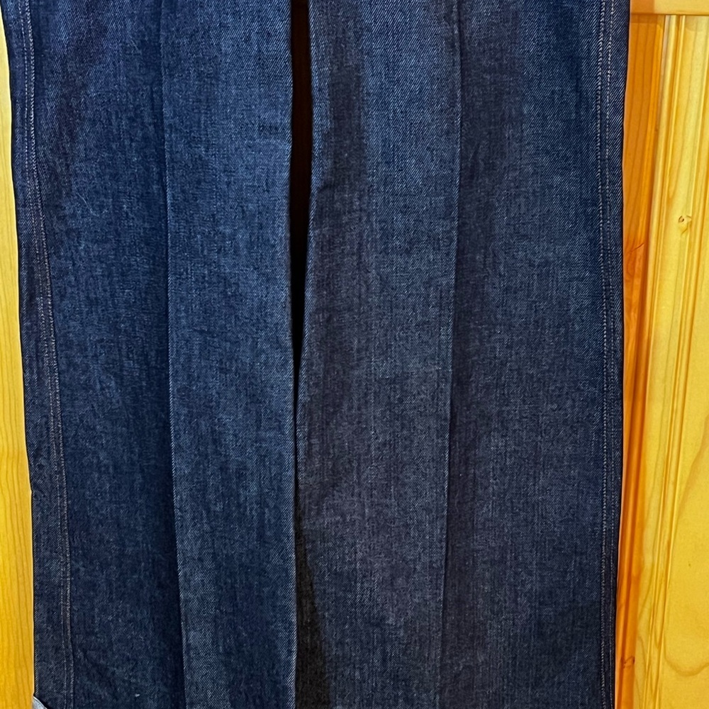 NWOT GUDU Capsule Asymmetric Wide Leg Trousers/Jeans Sz-M - Picture 4 of 7